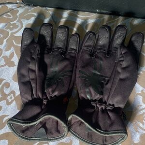 Spyder Black Winter Gloves